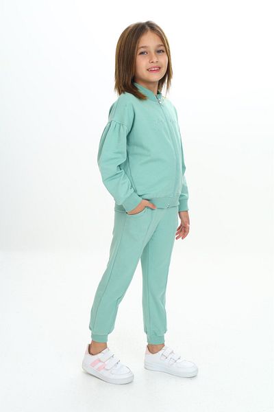 Toontoy Girl's Trend Embroidered Tracksuit Set