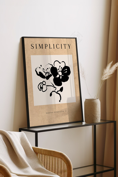 Basquiart Αφίσα της Σειράς Bohemian με Μαύρο Πλαίσιο, Αριθμός Πίνακα: 116