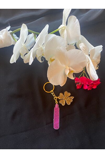 Bellinzona Breloc cu litera I, cu sclipici mov, accesoriu pentru geantă [cu o...