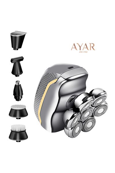 Generic May 6 in 1 Electric Shaver - Multi-purpose - USB charging - Waterproof - Practical and elegant design.
