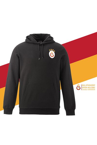 Galatasaray شعار العرق الأصلي المرخص بغطاء للرأس، عرق أساسي أسود