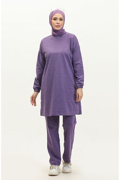 sefamerve Σετ αθλητικής φόρμας Purple Slit - 03060-06