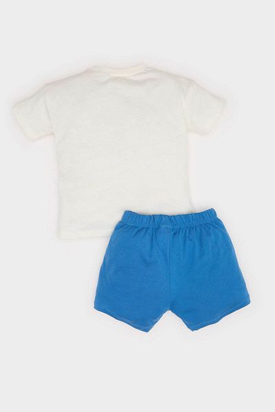 DeFacto Ecru Baby Boy Top and Bottom Set E6835A5/Er105
