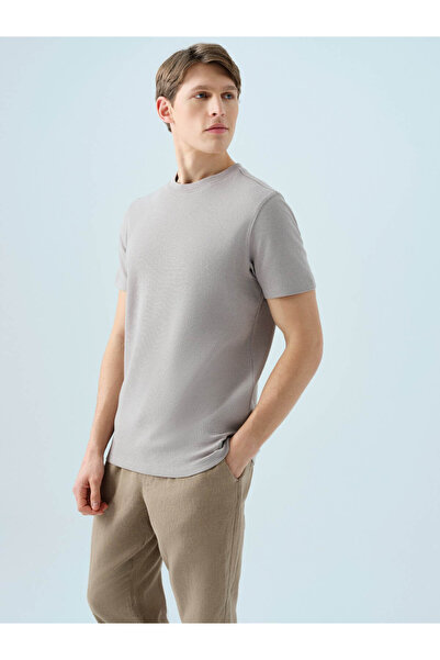 Loft Regular Fit Açık Gri Erkek T-Shirt LF2038333