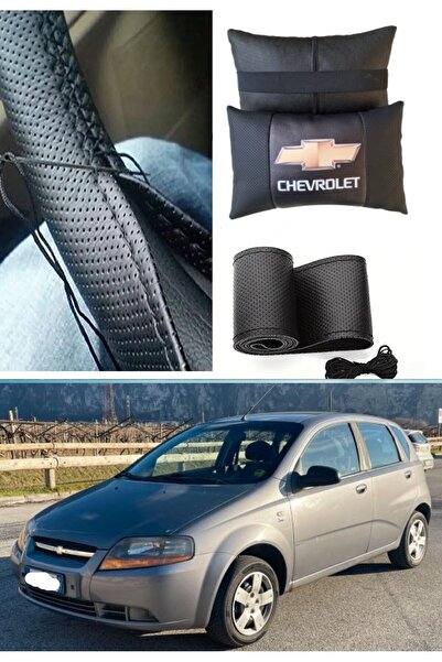 AYAZGRUP Chevrolet Kalos Auto Pernă pentru gât și husă pentru volan cu stâlp ...