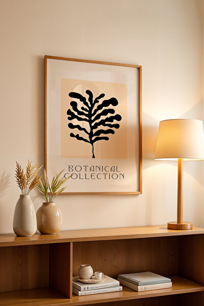 Basquiart Poster din seria Bohemian cu ramă din lemn, numărul tabloului: 123