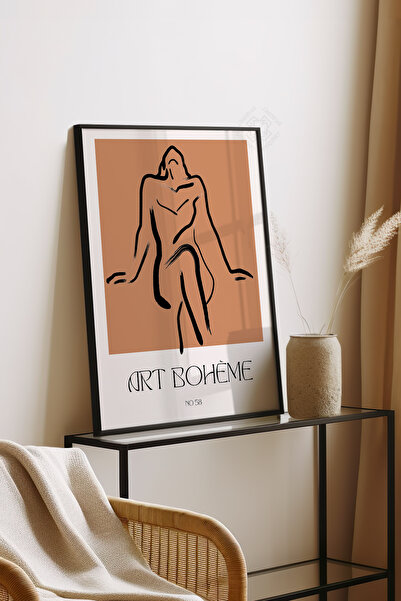 Basquiart Poster din seria Bohemian cu ramă neagră, Nr. tablou: 102