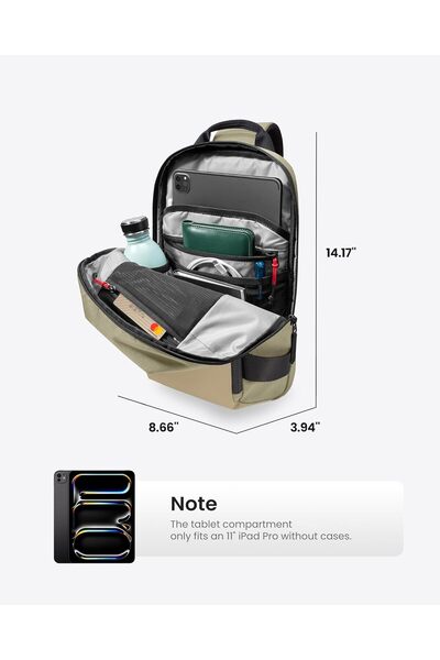 Tomtoc Navigator-T24 11 inch Sling 5L Crossbody Chest Shoulder Bag Slim Lightweight Daypack for Daily Use