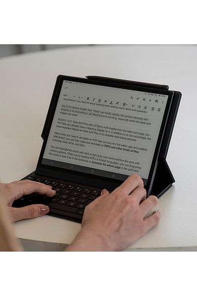 BOOX BOOX Bluetooth QWERTY Keyboard with Case, for BOOX TAB Ultra, Black