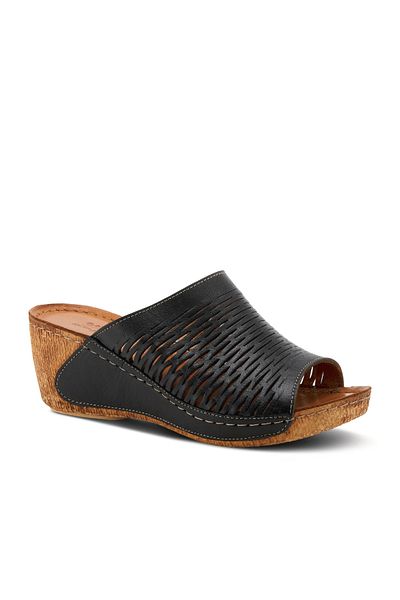 İNZE AYAKKABI Genuine Leather Slippers Model Name: Luma