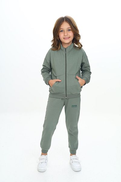 Toontoy Girl's Cool Style Printed Tracksuit Set