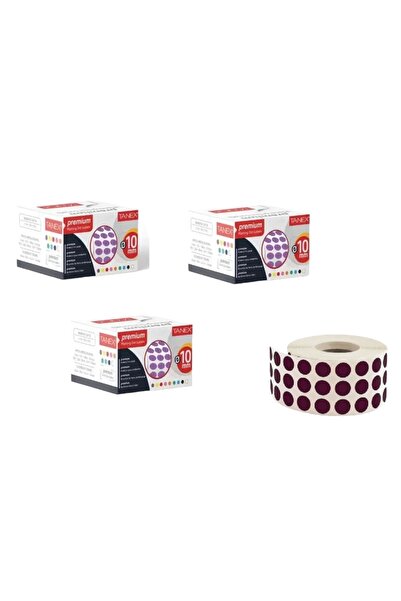 Tanex ETICHETE PUNCT 10 MM VIOLET 5000 BUC (TREI CUTII)