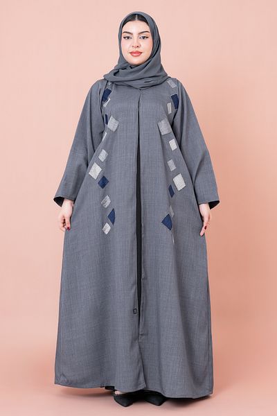 IKKXA Geometric Design Abaya