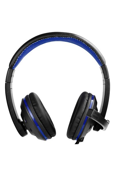 Datazone DL-1700C Gaming Headset, blue color, wired, over-ear design, clear sound, noise isolation,