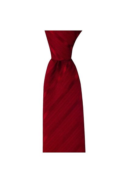 1001 Kravat Men's Red Striped 8 cm Wide Tie