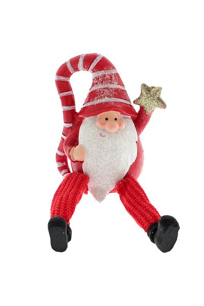 GiftExpress Red Leprechaun Figurine Knitted Legs