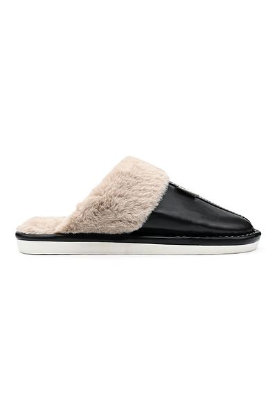 Tmall Men's Slippers, Made Of Eco-leather, Pb2005, Black