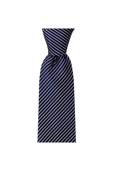 1001 Kravat Men's Navy Blue Striped 8.2 cm Wide Tie