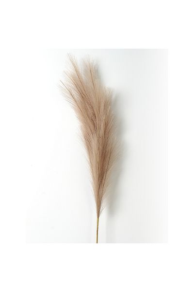Choice 120cm Brown 1pcs Faux Pampas Grass Decor Plume Grass Artificial Phragmites Australis Vase Decoration