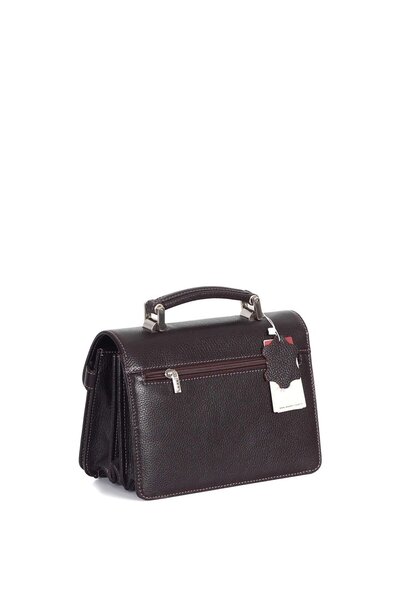 Aka Deri Brown Leather Portfolio Bag - 132 4