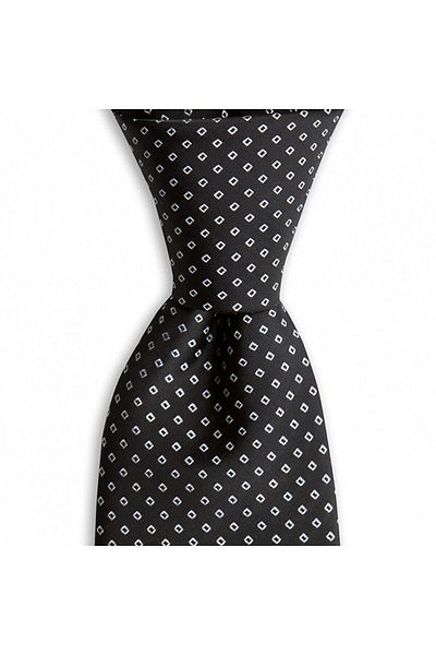 1001 Kravat Black Patterned 8 cm Wide Tie