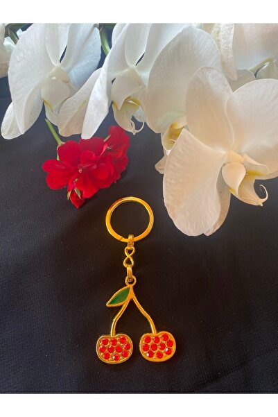 Bellinzona Breloc model cireș din piatră de zirconiu - accesoriu pentru geant...