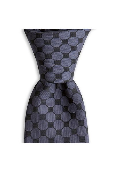 1001 Kravat Gray Patterned 8 cm Wide Tie