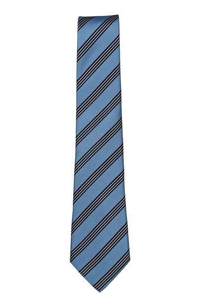 1001 Kravat Light Blue Striped Classic Tie