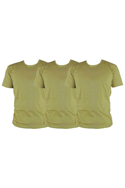 DONAT TEKSTİL GİYİM Erkek Askeri Fanila 3’lü Set / Kısa Kollu Kamuflaj İç Giyim