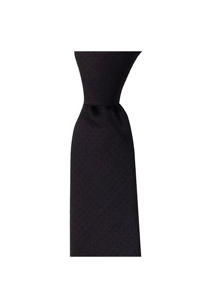 1001 Kravat Black Patterned 7.5 cm Wide Tie