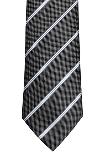 1001 Kravat Gray Striped Stylish Tie