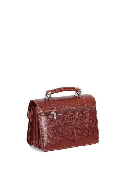 Aka Deri Leather Tan Portfolio Bag 132 63