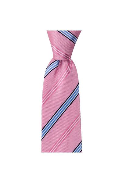 1001 Kravat Pink Striped 8 cm Wide Tie