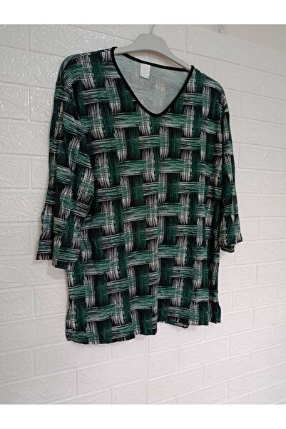 anne moda ankara Ολόσωμη καλοκαιρινή μπλούζα με μανίκια Capri 95% Viscose Anti-Sweat