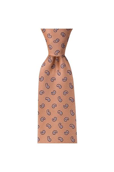 1001 Kravat Orange Colored 8 cm Wide Tie with Handkerchief