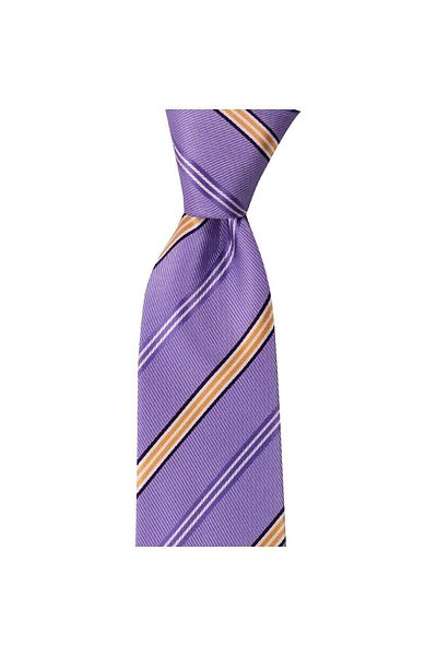 1001 Kravat Lilac Striped 8 cm Wide Tie