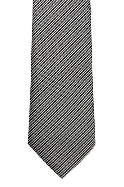 1001 Kravat 7 cm Wide Brown Striped Thin Tie