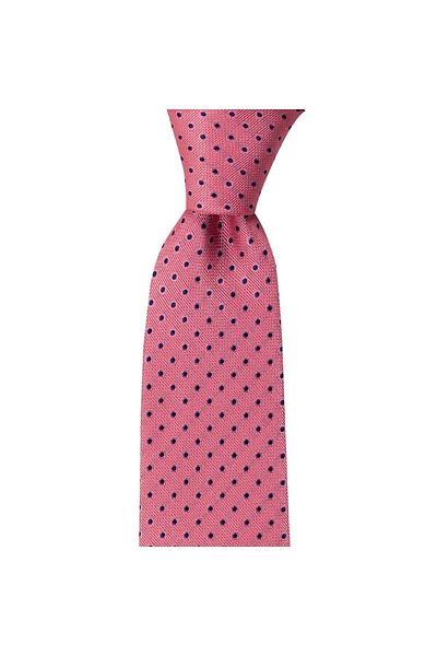 1001 Kravat Pink Patterned 8 cm Wide Tie with Handkerchief