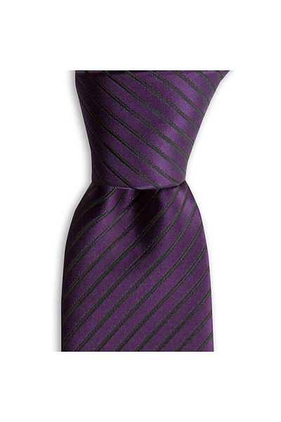 1001 Kravat Striped Plum Color 8 cm Wide Tie