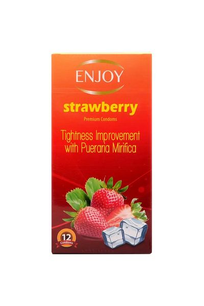 Enjoy STRAWBERRY 12S PREMIUM CONDOM