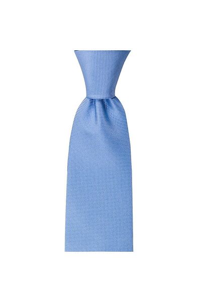 1001 Kravat Blue Colored 8 cm Wide Tie with Handkerchief