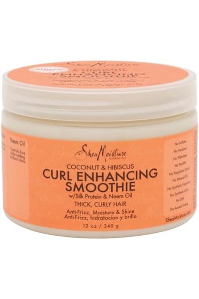 Shea Moisture Hair Cream with Coconut & Hibiscus for Curl Enhancement, 12 Oz