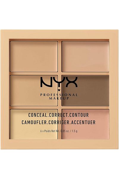NYX Professional Makeup Conceal, Correct, Contour Palette, Light, 0.05 Ounce