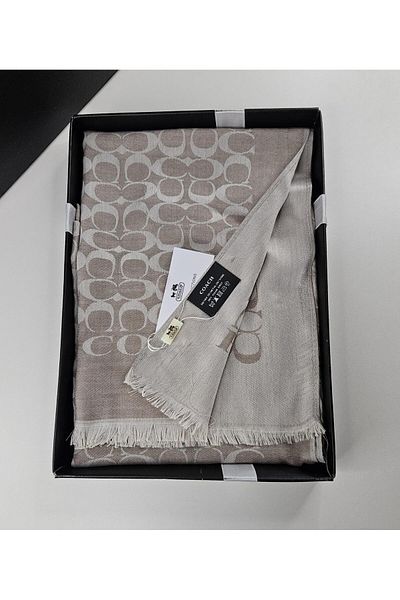 Webinay Home C Pattern Cotton Silk Wool Shawl 4 Seasons Double-Sided
