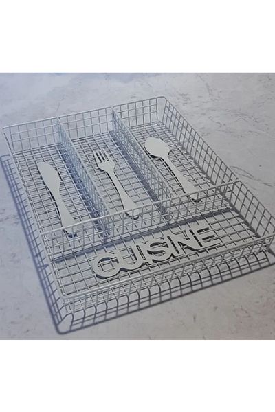 Herum Suport pentru tacâmuri pentru sertar model ''cuisine'', argintiu, 32 x 26 x 4 cm