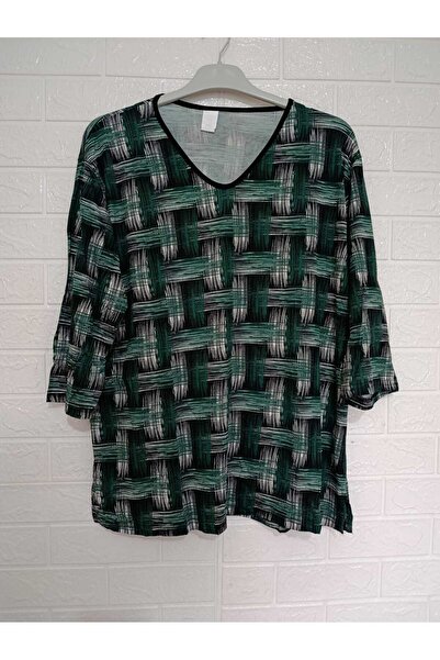 anne moda ankara Ολόσωμη καλοκαιρινή μπλούζα με μανίκια Capri 95% Viscose Anti-Sweat