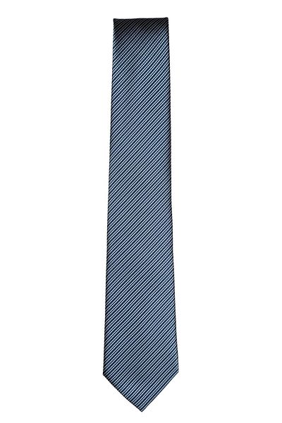 1001 Kravat 7 cm Wide Blue Navy Blue Striped Thin Tie