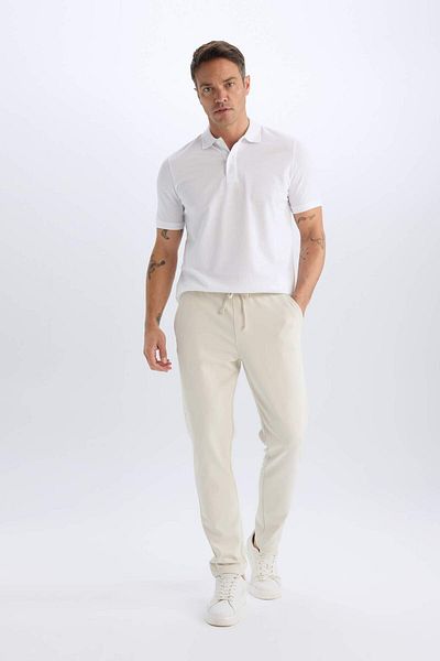 DeFacto Ανδρικό μπλουζάκι Polo White C1293ax/wt34