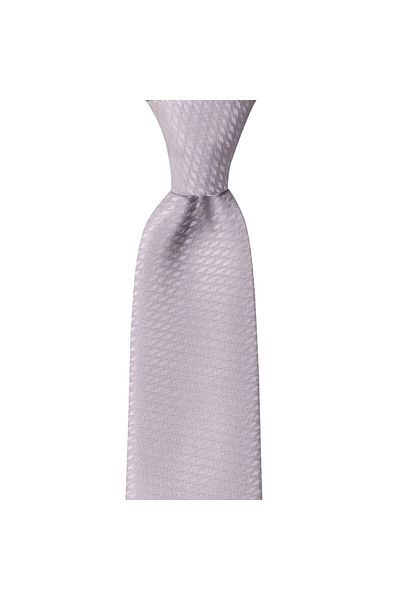 1001 Kravat Light Gray Patterned 8 cm Wide Tie