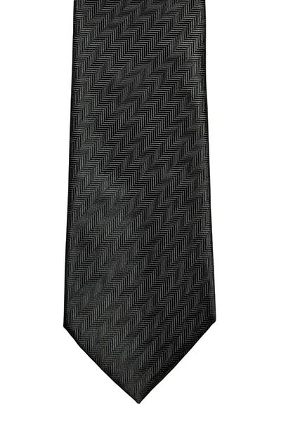 1001 Kravat 7 cm Wide Black Striped Thin Tie